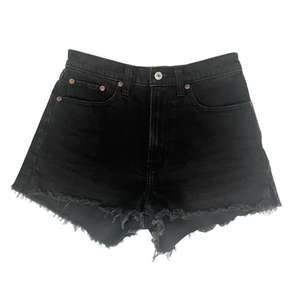 Abercrombie & Fitch The Mom Short Black Denim Shorts Size 26